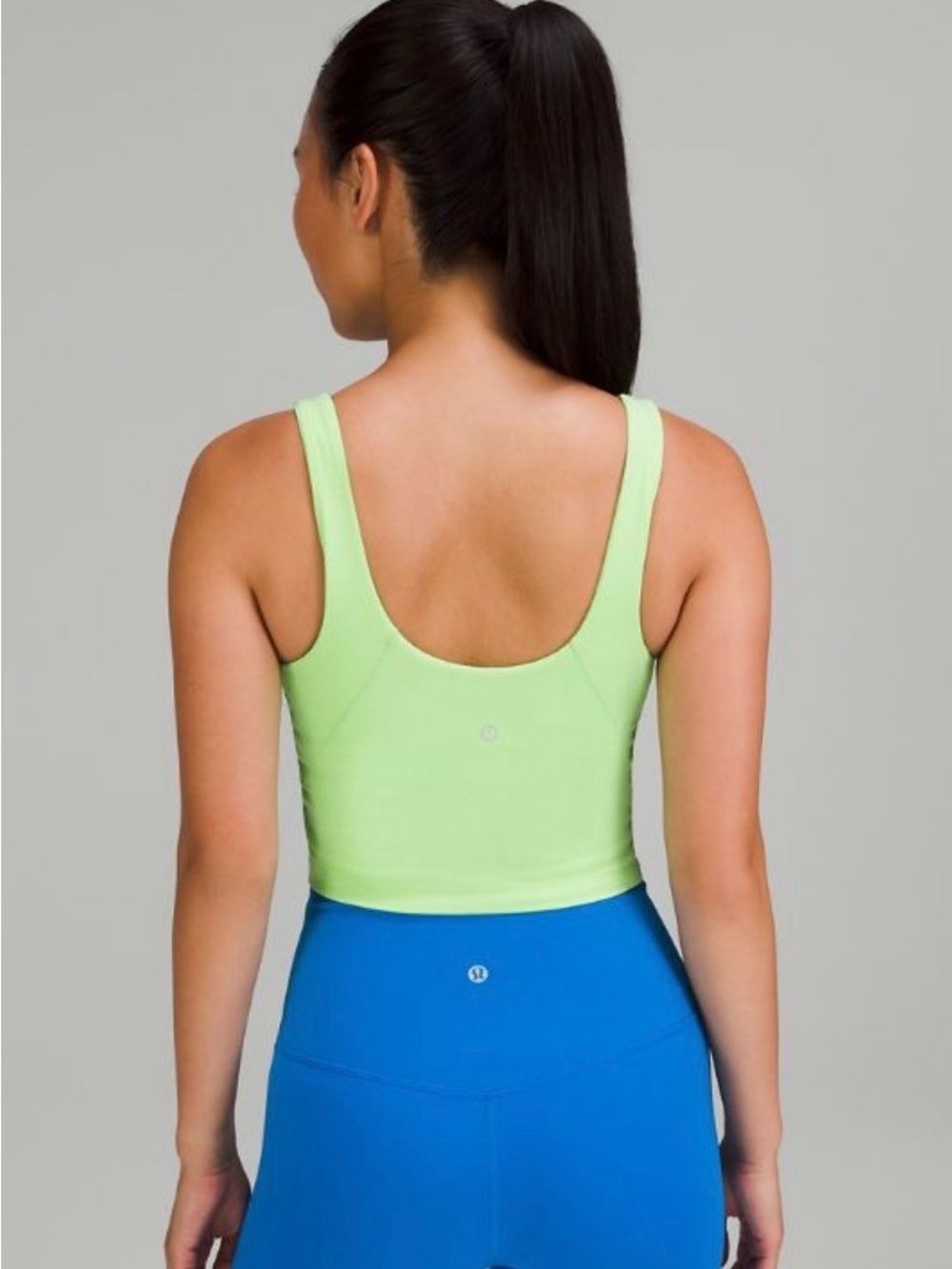 Lululemon Align Cropped Tank - Scream Green Light (Lime Green) - size 8 - Picture 2 of 6